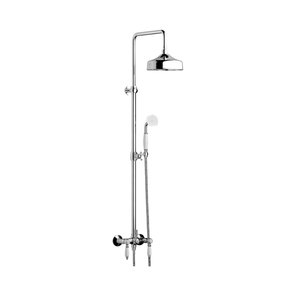 Душова колона з термостатом, верхнім душем та лійкою IB Elle Indoor Shower